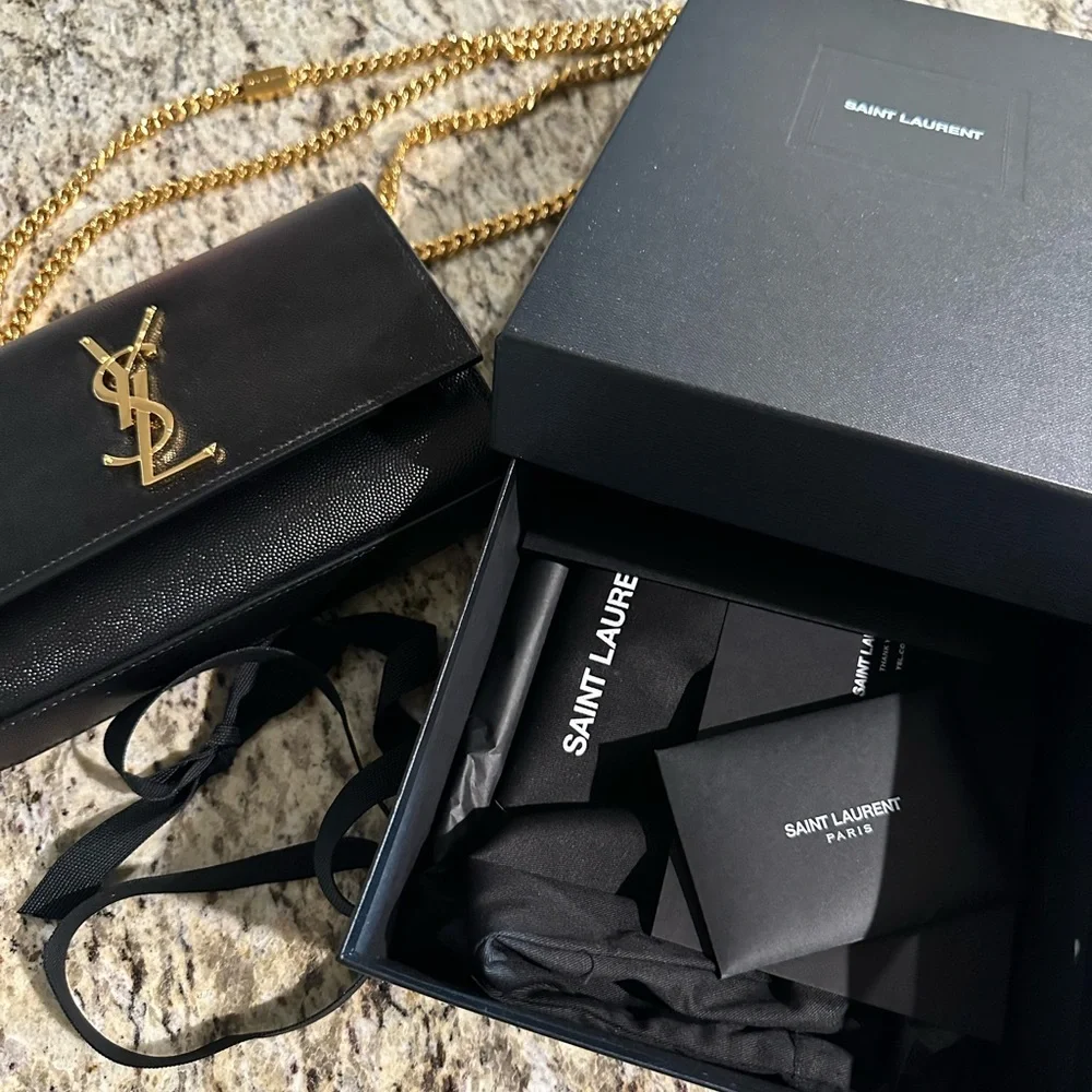 Yves Saint Laurent Kate Small crossbody bag in black - Picture 14 of 16